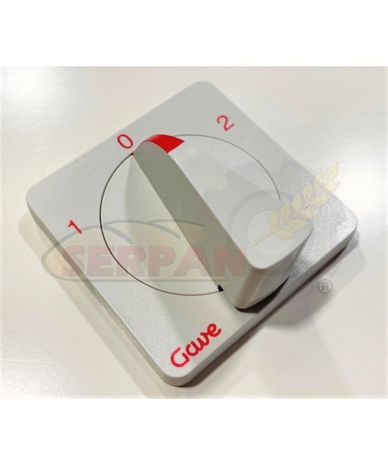 CARATULA 1-0-2 CONMUTADOR GAVE A-6813100 64x64mm