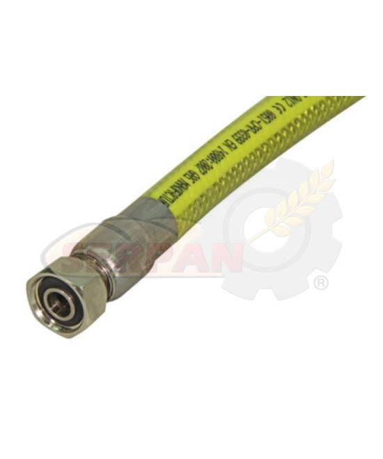 LIRA GAS GASCLICK G.L.P L=1,5m PARA REGULADOR ROSCA H 1/2" x H 1/2"