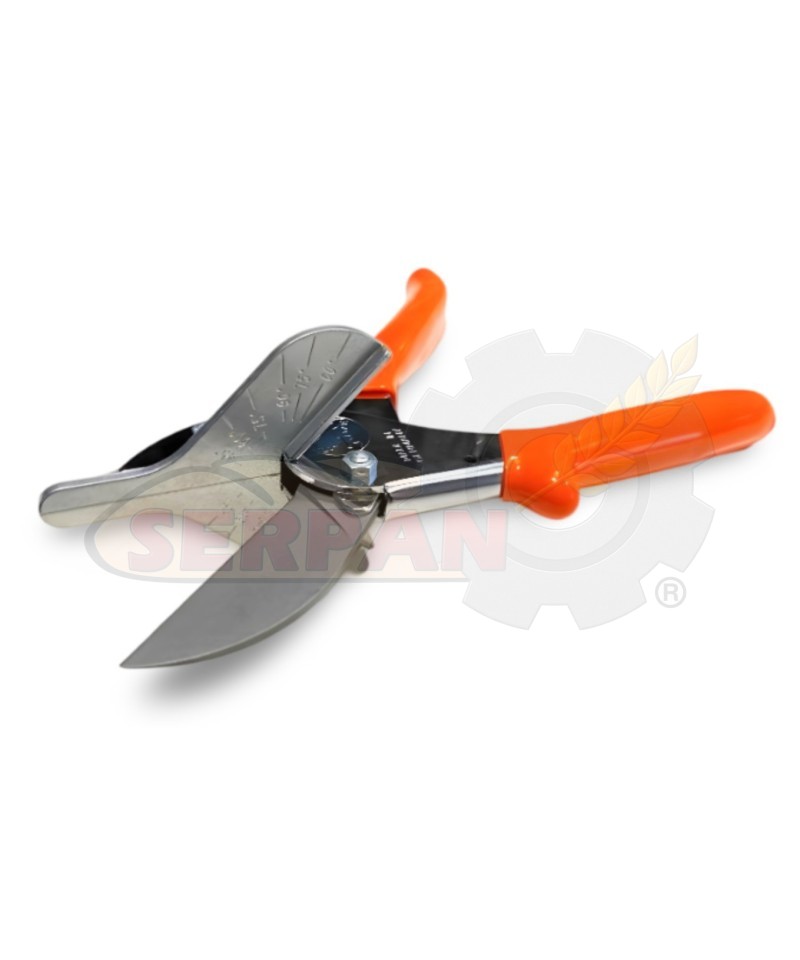 TIJERAS DE CORTE CON MARCADOR ANGULAR CORDONES Y CORREAS TERMOSOLDABLES