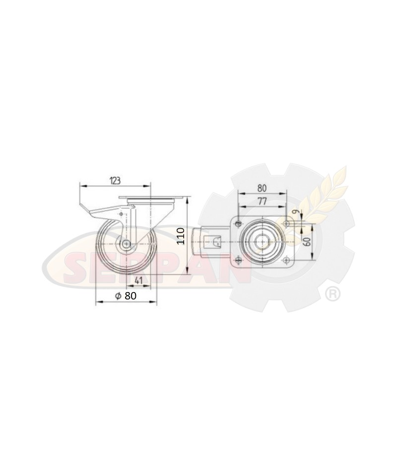 RUEDA PESADORA DIVISORA FORMADORA CARGADOR HORNO EMPAQUETADORA RUEDA PARA PANADERIA Y PASATELERIA RUEDA PARA CARROS DE TRANSPORT