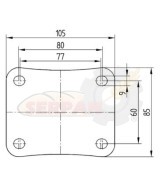 RUEDA PESADORA DIVISORA FORMADORA CARGADOR HORNO EMPAQUETADORA RUEDA PARA PANADERIA Y PASATELERIA RUEDA PARA CARROS DE TRANSPORT