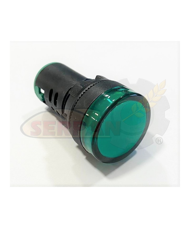 INDICADOR LED VERDE PILOTO SEÑALIZACION FORMADORAS, CAMARAS DE REPOSO, REFINADORAS,  SUBAL, CSM, MENDOZA, PEDRO PRAT, SALVA REVE