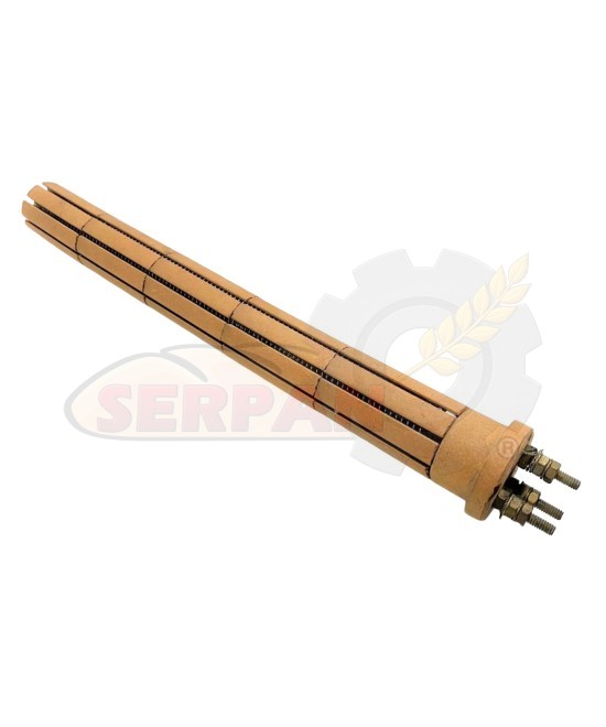 RESISTENCIA CERÁMICA Ø30x270 230VAC III 1500W RESISTENCIA FERMENTADORA HORNO PANADERIA PASTELERIA SALVA