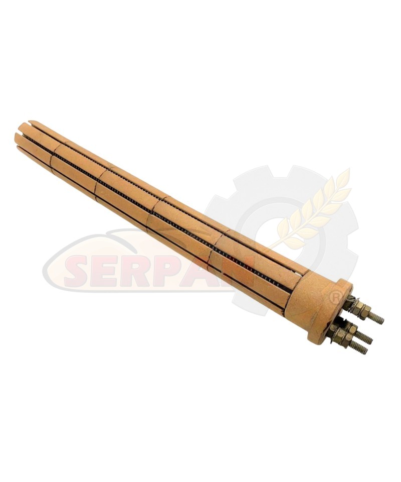 RESISTENCIA CERÁMICA Ø30x270 230VAC III 1500W RESISTENCIA FERMENTADORA HORNO PANADERIA PASTELERIA SALVA