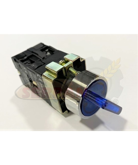 SELECTOR LUMINOSO AZUL 3 POSICIONES INTERRUPTOR PESADORA DIVISORA AMASADORA HORNO REFINADORA