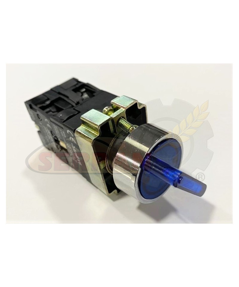 SELECTOR LUMINOSO AZUL 3 POSICIONES INTERRUPTOR PESADORA DIVISORA AMASADORA HORNO REFINADORA