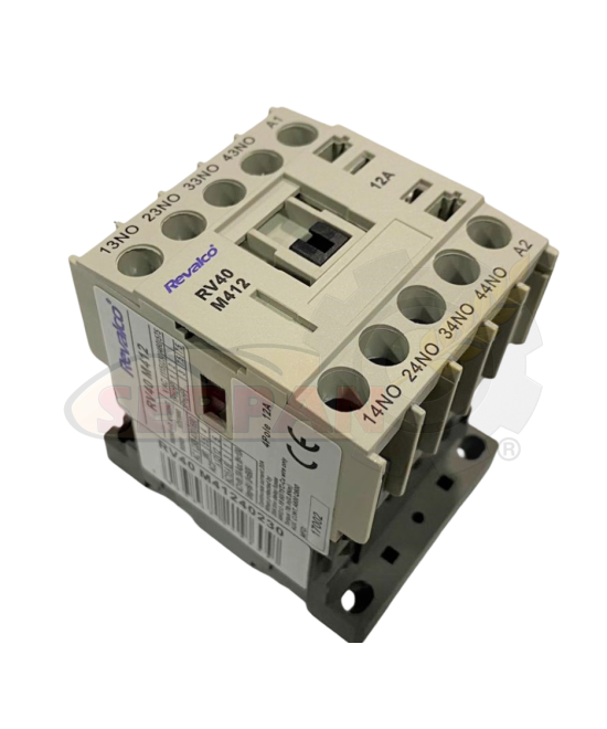 MINICONTACTOR REVALCO 12A 4P N/O 24VAC CONTACTOR CORTADORA DE PAN RUBHIMA CPP43 CAMARA REPOSO SUBAL CSM MAPANVA
