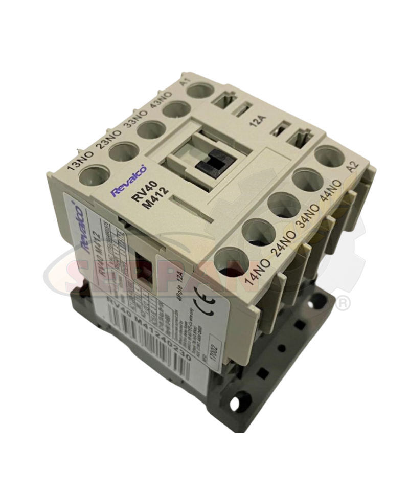 MINICONTACTOR REVALCO 12A 4P N/O 24VAC CONTACTOR CORTADORA DE PAN RUBHIMA CPP43 CAMARA REPOSO SUBAL CSM MAPANVA
