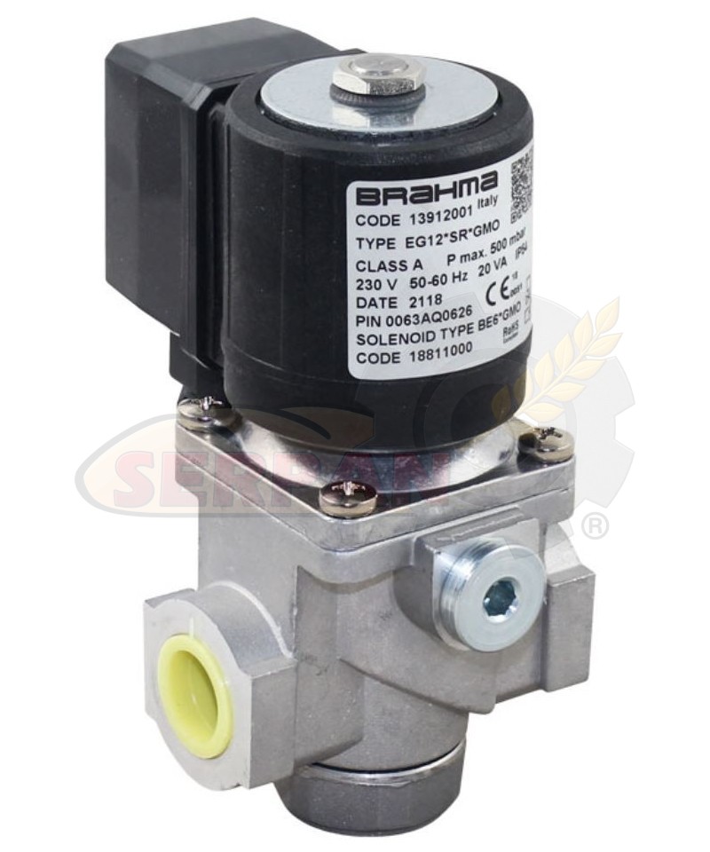 ELECTROVÁLVULA BRAHMA CODE 13912001 EG12*SR R1/2" B/BE6*GMO