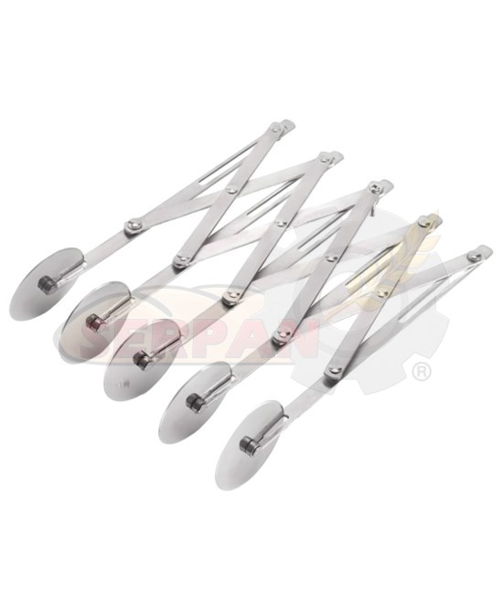 CORTANTE MASA EXTENSIBLE DE 5 RUEDAS INOXIDABLE