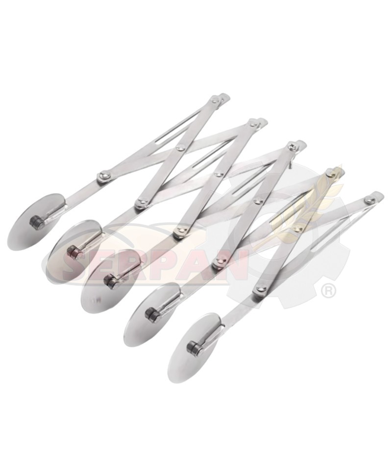 CORTANTE MASA EXTENSIBLE DE 5 RUEDAS INOXIDABLE