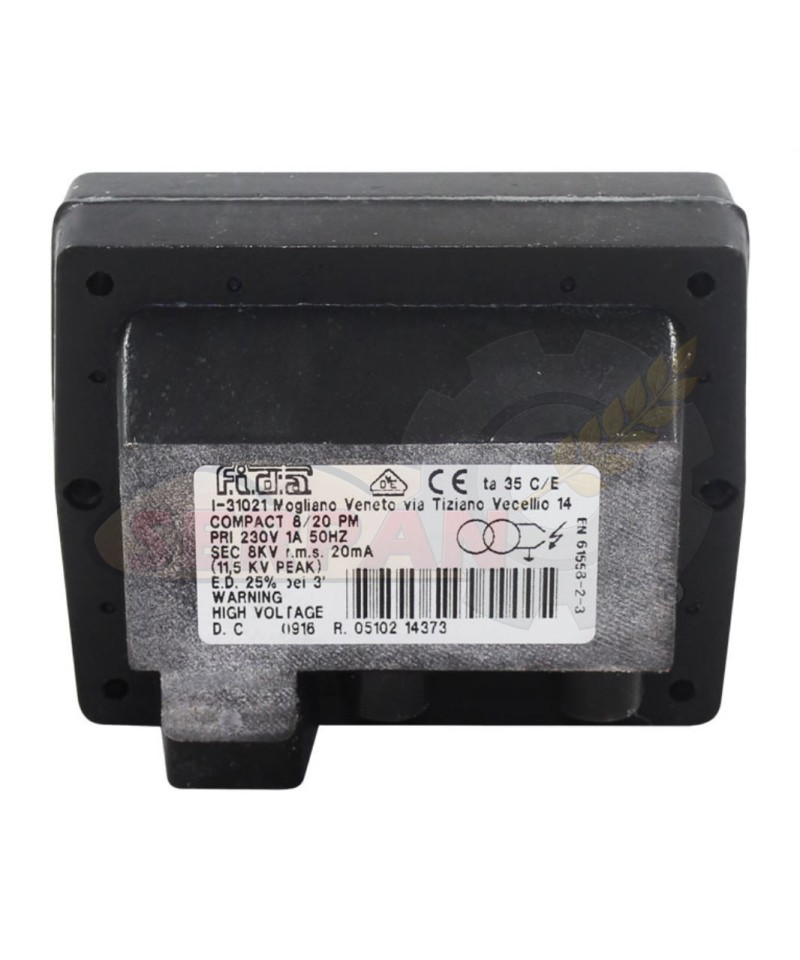 TRANSFORMADOR FIDA COMPACT 8/20 CM SEC 8Kv R.M.S 20mA
