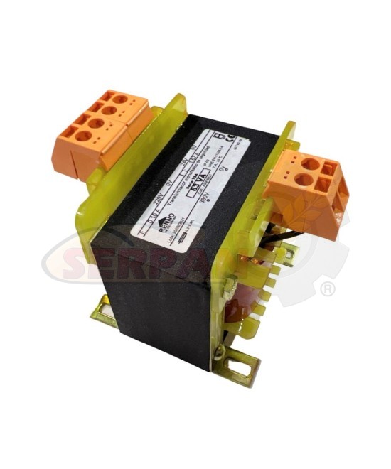 TRANSFORMADOR RENNO 63VA ENTRADA 380VAC SALIDA 24V-230VAC A9906821