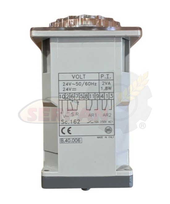 TEMPORIZADOR CDC TY92/162 B30 AMASADORAS MIXER S.R.L IBT.EVO 50 BRACCIA TUFFANTI 400 AÑO 2022 ASM 130 EVO IMPASTAT SPIRALE 4 AÑO