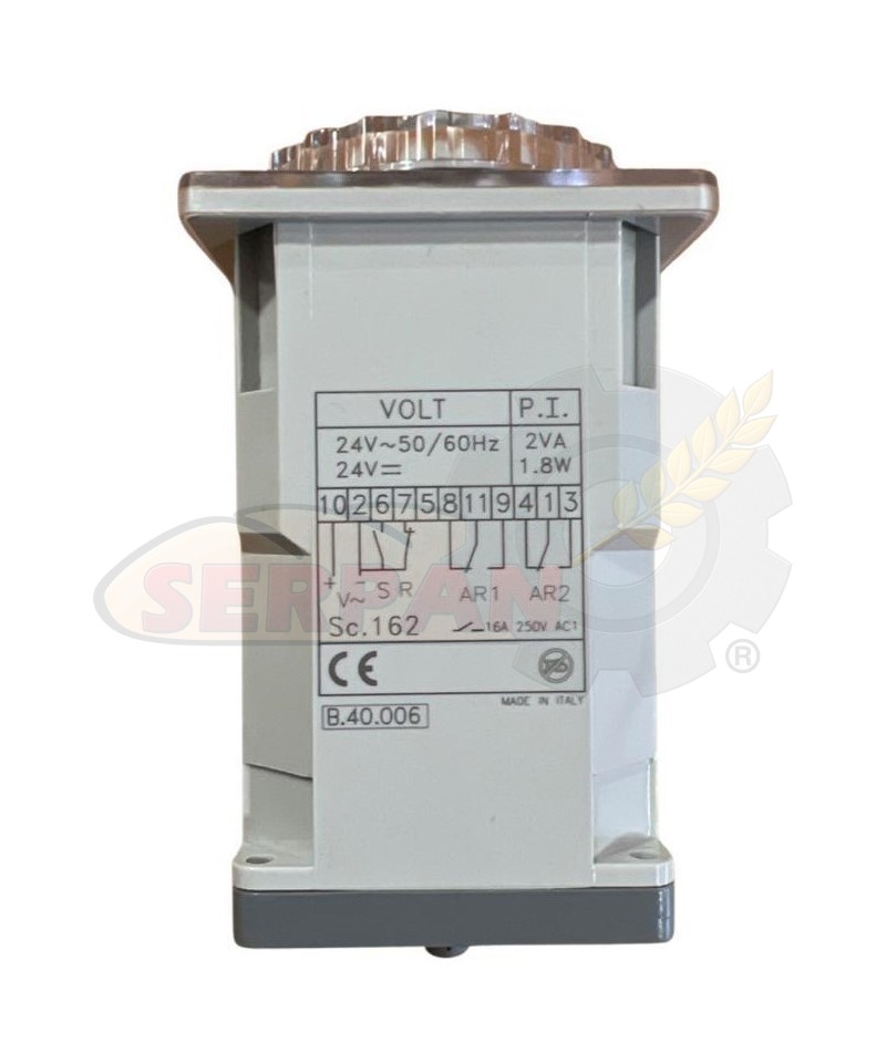 TEMPORIZADOR CDC TY92/162 B30 AMASADORAS MIXER S.R.L IBT.EVO 50 BRACCIA TUFFANTI 400 AÑO 2022 ASM 130 EVO IMPASTAT SPIRALE 4 AÑO