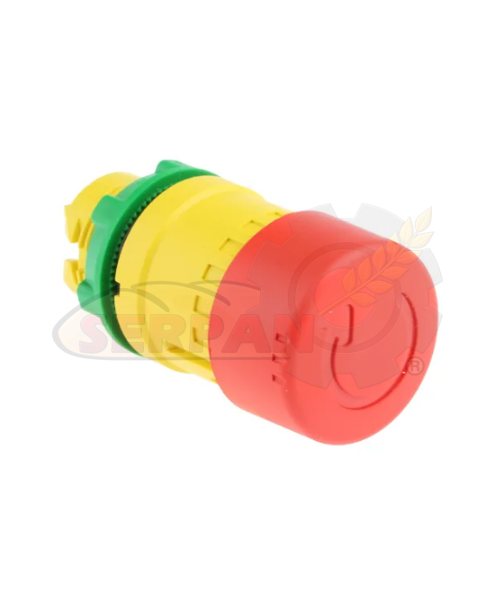 CABEZA PARO DE EMERGENCIA SCHENEIDER ZB5AS834 CARRIL Ø30mm CON ENCLAVAMIENTO