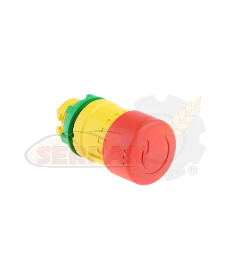 CABEZA PARO DE EMERGENCIA SCHENEIDER ZB5AS834 CARRIL Ø30mm CON ENCLAVAMIENTO