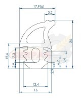 GOMA PUERTA HORNO FM SERIE ST COMPACT RXB / RXF A EUROFOURS RUNI V6 S3P-000A002-ES CONBEQ QUARTZ ECO ZAFIRO TUIRBO ECO AMBER TUR