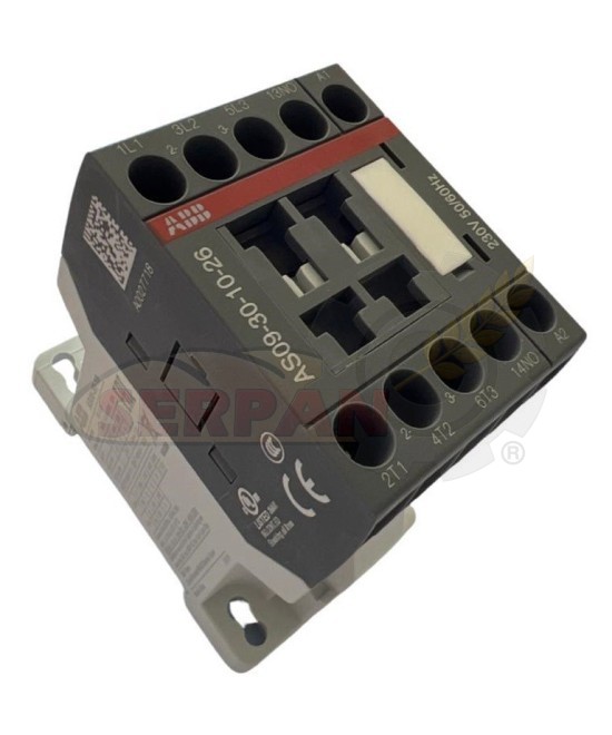 CONTACTOR ABB HORNO FM AS09-30-10-26 3P+N/O 230VAC 22A RX RXB