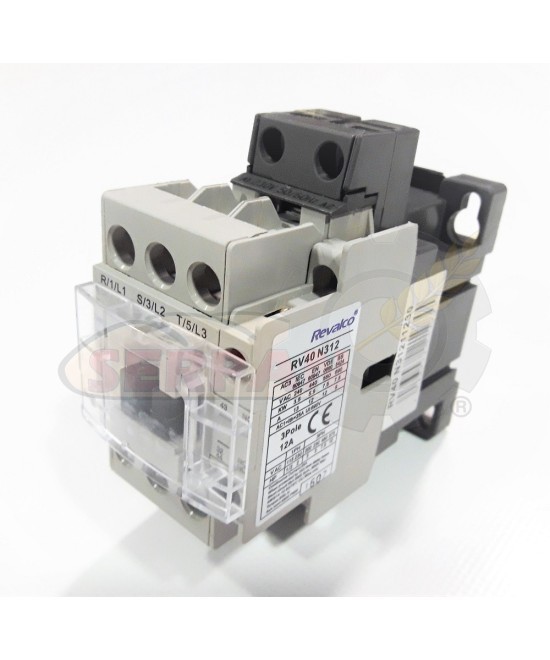 CONTACTOR REVALCO 18A 3P+1NO+1NC 24VAC RV40N3181124