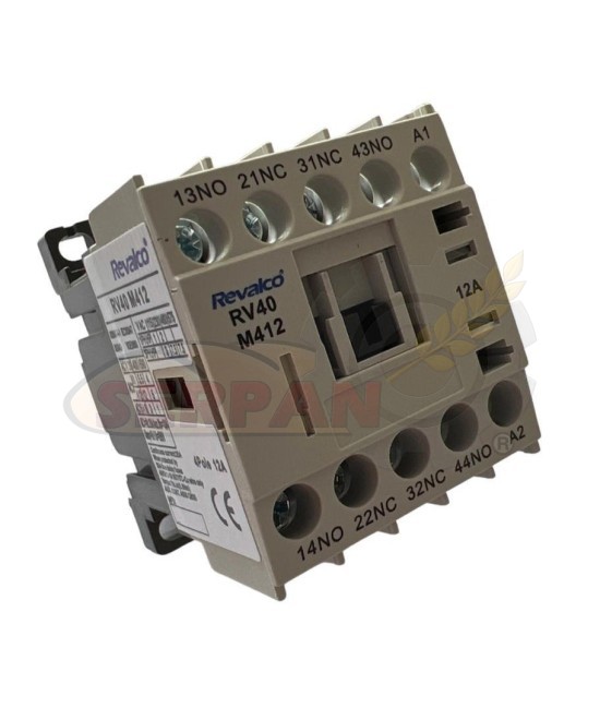 MINICONTACTOR REVALCO RV40 M41222230 2 N/O + 2 N/C 230VAC 12A LOVATO BG09T4A MERLIN GERIN MCRA022AT6  ABB MCRA022AT6
