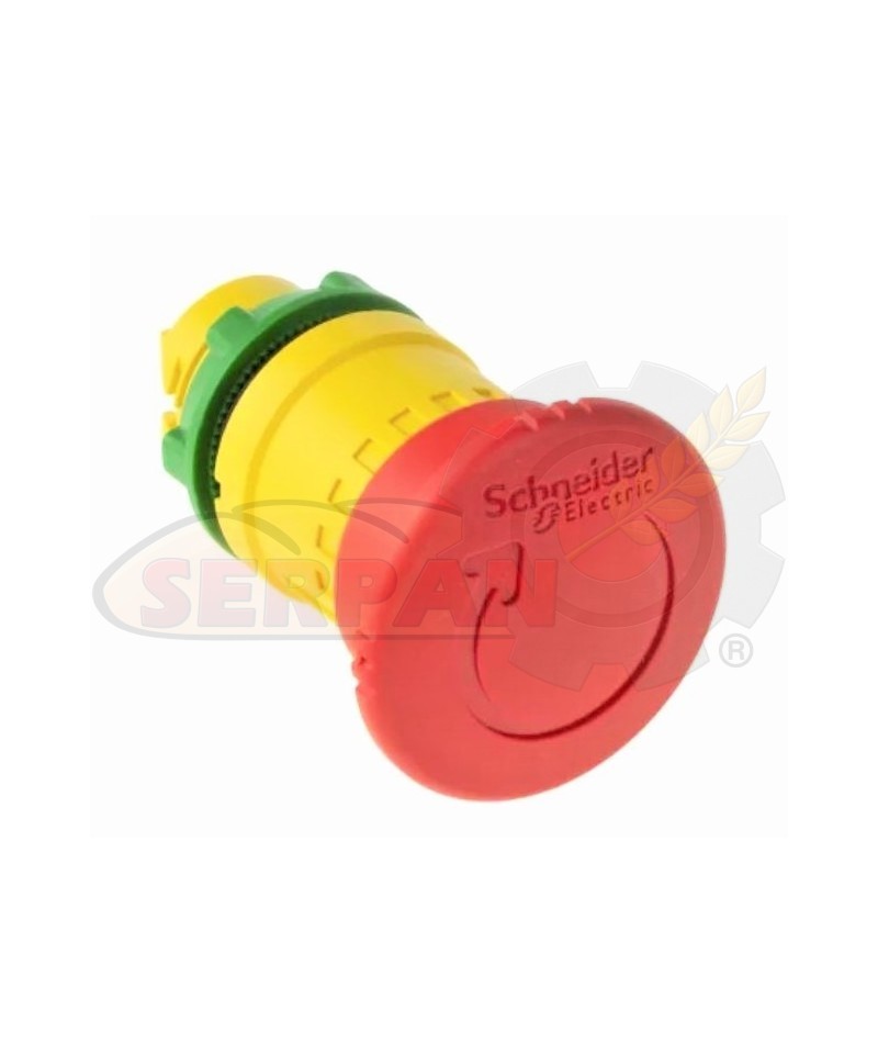 CABEZA PARO DE EMERGENCIA SCHNEIDER ZB5AS844 CARRIL Ø40mm CON ENCLAVAMIENTO