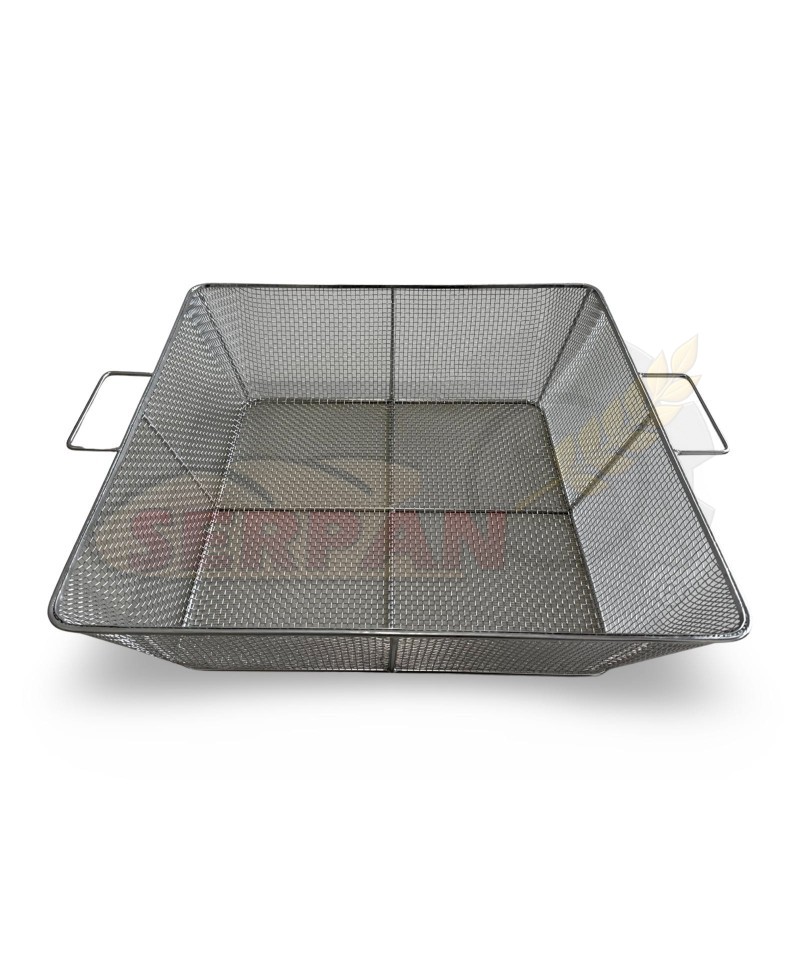 CESTA INOXIDABLE FREIDORA PASTELERIA BOLLERIA 100x50cm MALLA 4x4mm