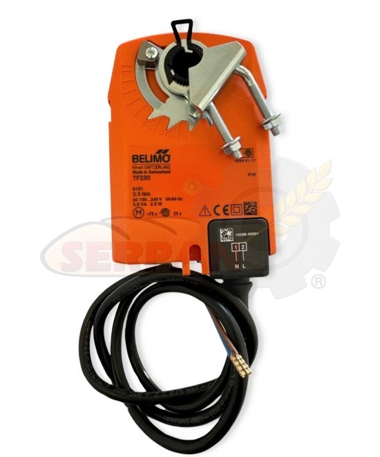 ACTUADOR BELIMO TF230 GIRO MOTOR 75s / GIRO SEGURIDAD 25s