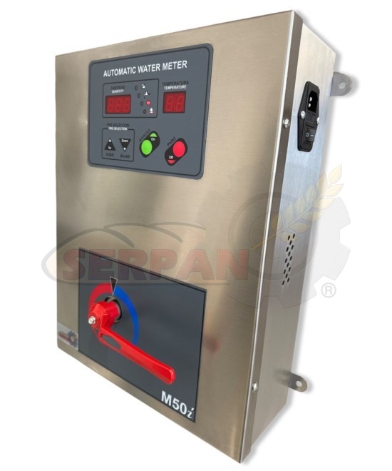 CUENTA LITROS MODELO 50 INOX MEZCLADOR AGUA MANUAL DOSIFICADOR DE AGUA PARA PANADERIA Y PASTELERIA