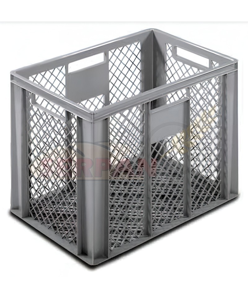 CUBETA RANURADA 83L TRANSPORTE ALMACENAJE ALIMENTOS PAN DULCES FRUTA VERDURAS PANADERIA Y PASTELERIA 600x400x426mm