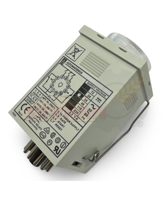 XMD001 TEMPORIZADOR ANALOGICO MULTIESCALA 24VAC TEMPORIZADOR OMRON H2C