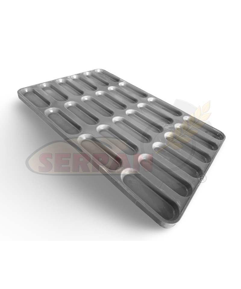 BANDEJA FRANKFURT HOT DOG 60x40cm 20 EMBUTICIONES SIN SILICONA