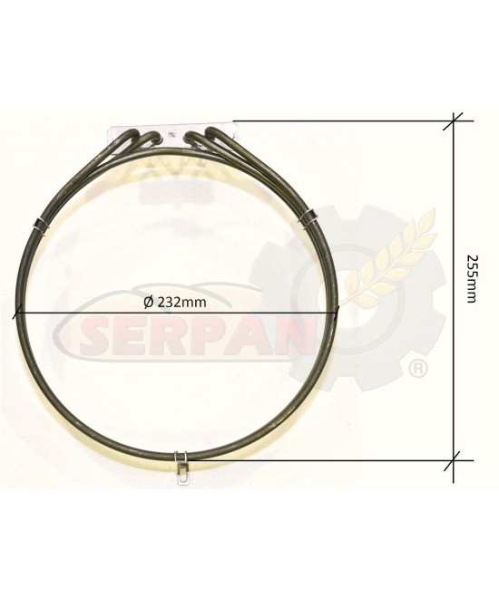 RESISTENCIA HORNO SMEG 1330-2660W Alfa135BE, Alfa135VE, Alfa135XE, Alfa141XE, Alfa200X, Alfa200XE, Alfa200XM, Alfa201XM