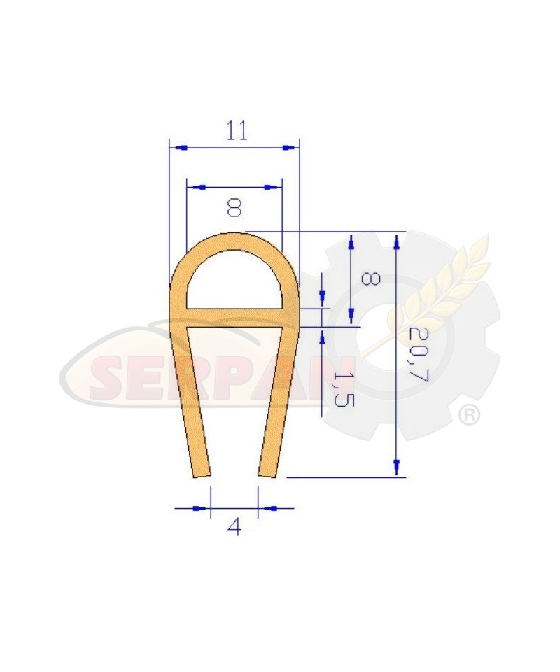 GOMA PUERTA HORNO EUROFOURS