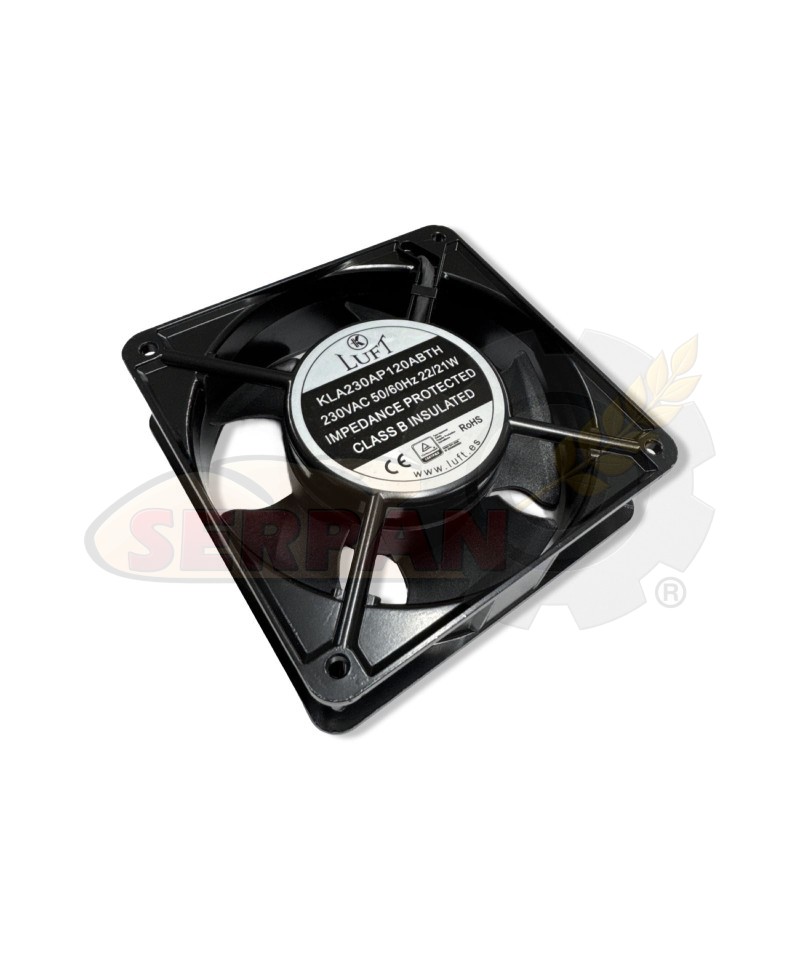 VENTILADOR AXIAL REFRIGERACION 230VAC 120x120x38mm HORNO DOBRA 611 UNOX BESTFOR EKA  LUFT KLA230AP120ABTH