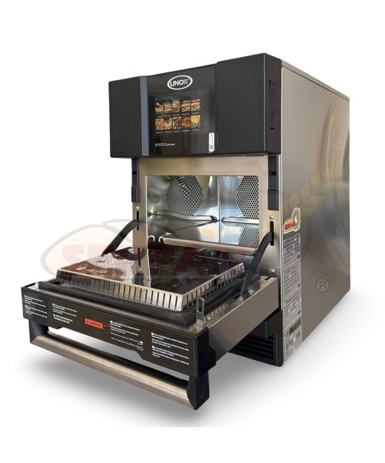 HORNO UNOX SPEDD COMPACT ECO XEMA-01NS-MCDN HORNO MICROONDAS UNOX HORNO MICROONDAS CAFETERIA RESTAURANTE CATERING PANADERIA PAST
