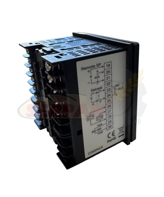 CONTROLADOR TEMPERATURA DIGITAL BRAINDCHILD C72 ASCON TLK72 LCR TERMOSTATO HORNO PANADERIA PASTELERIA HORNO REVENT BEGESA BALART