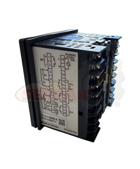 CONTROLADOR TEMPERATURA DIGITAL BRAINDCHILD C72 ASCON TLK72 LCR TERMOSTATO HORNO PANADERIA PASTELERIA HORNO REVENT BEGESA BALART