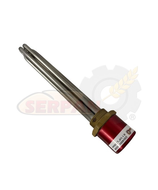 RESISTENCIA INMERSION 1500W 230/400Vac L=300 INOX R1 1/4"