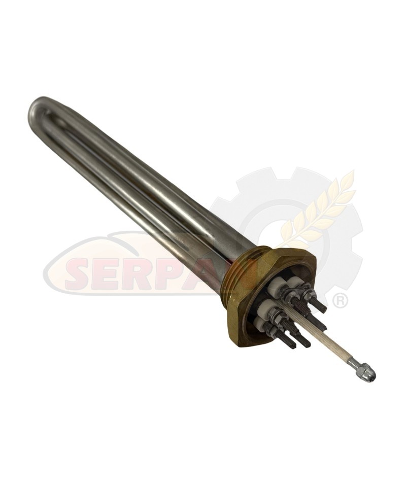 RESISTENCIA INMERSION 1500W 230/400Vac L=300 INOX R1 1/4"