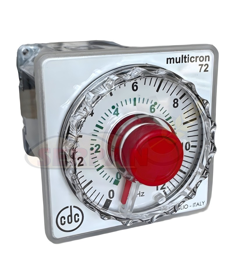 TEMPORIZADOR MULTICRON 1800/726 B12 ESCALA 0 A 12 m/s/h 230Vac