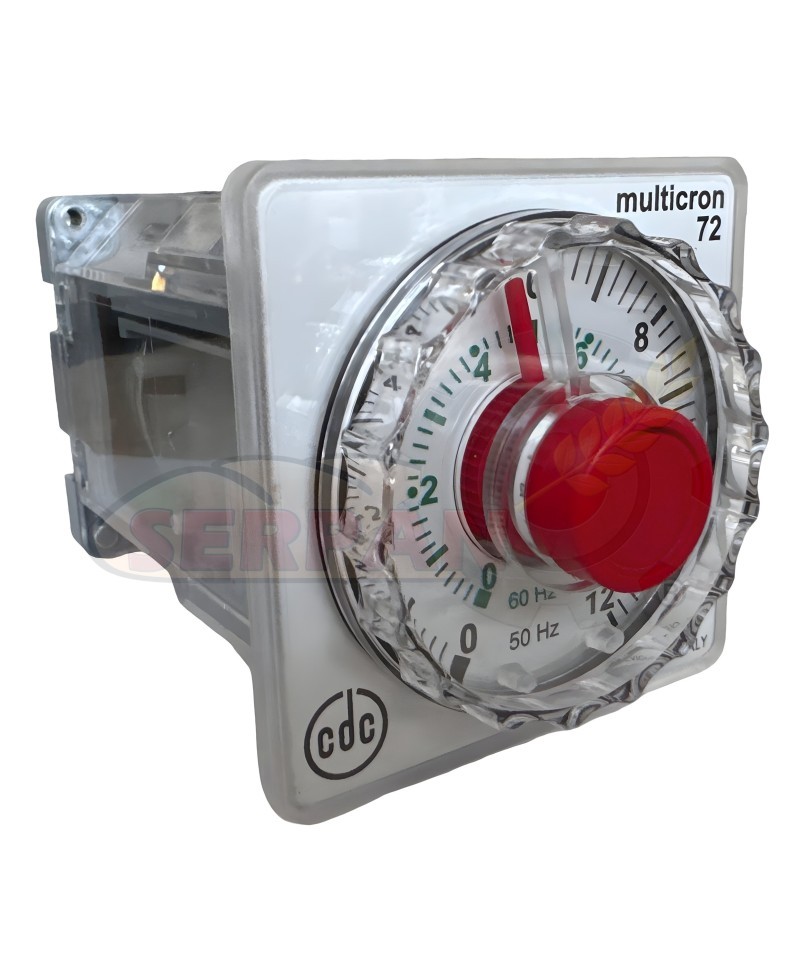 TEMPORIZADOR MULTICRON 1800/726 B12 ESCALA 0 A 12 m/s/h 230Vac