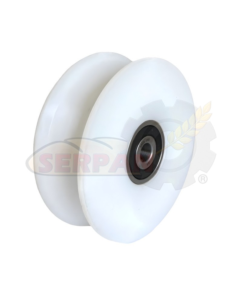 RUEDA POLIAMIDA CARGADOR HORNO Ø100x34mm CON DOBLE RODAMIENTO