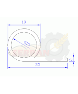 GOMA PARA PUERTA HORNO BERTAM / DANZI / HORMAPAN