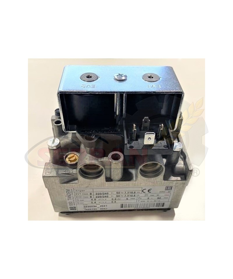 VALVULA DE GAS SIT 830 TANDEM 0063AP7060/4 CODE 0830034 0830040 HORNOS UNOX XG410 QUEMADORES FLAXMER CUPPONE G4/33S GIORIK GF6PE