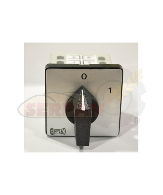 INTERRUPTOR TELERGON BHIPLAT B-202 V16  0-1 20A 3P 48x48mm