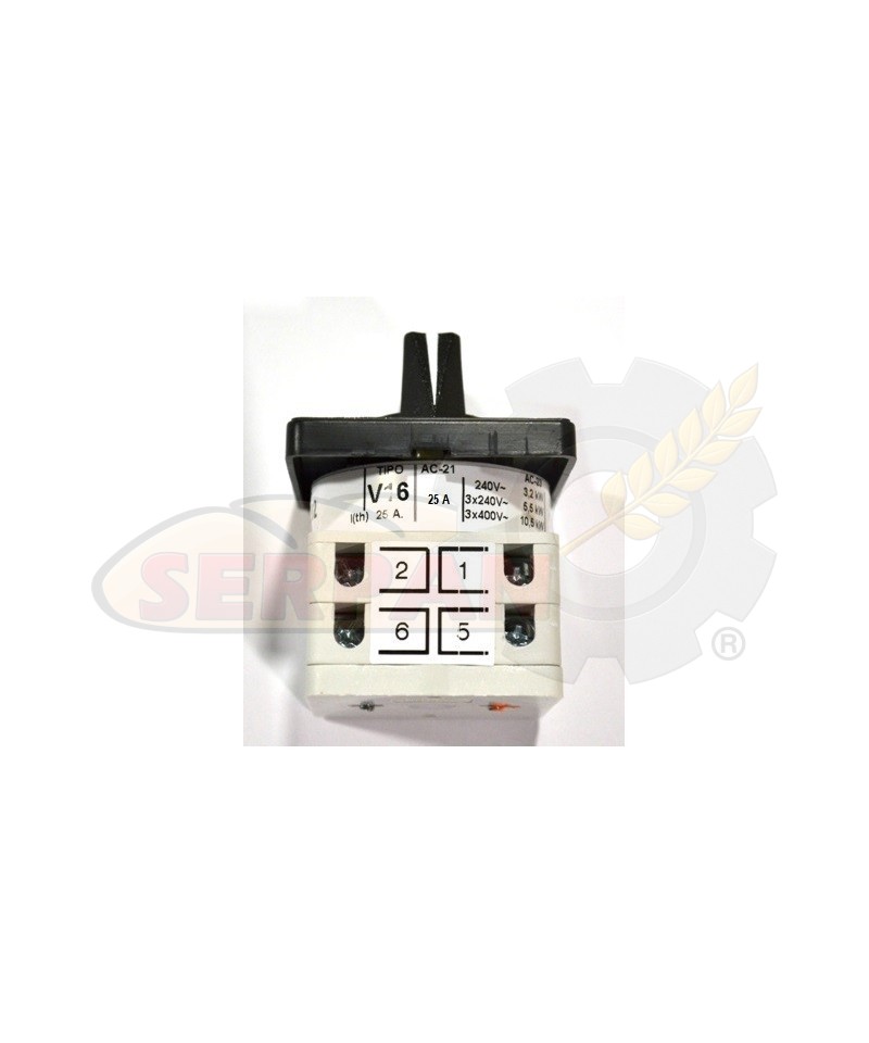 INTERRUPTOR TELERGON BHIPLAT B-202 V16  0-1 20A 3P 48x48mm