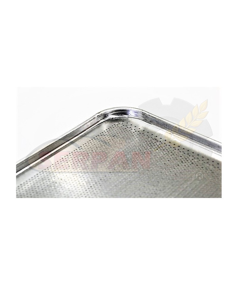 BANDEJA HORNO MICROPERFORADA EMBUTIDA 600x400mm UNOX. FM. CONBEQ. DOBRA. RMG. SALVA. SUAKIN