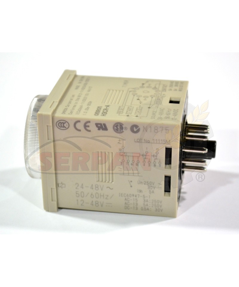 TIMER OMRON H3CR-A 240VAC Cámaras de reposo: SUBAL MAPANVA  Empaquetadoras: MAPE ; RAELMA  Hornos: SUPER MAESTRO