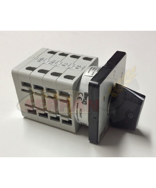Conmutador 1-0-2 Dahlander 32A T25 64x64mm